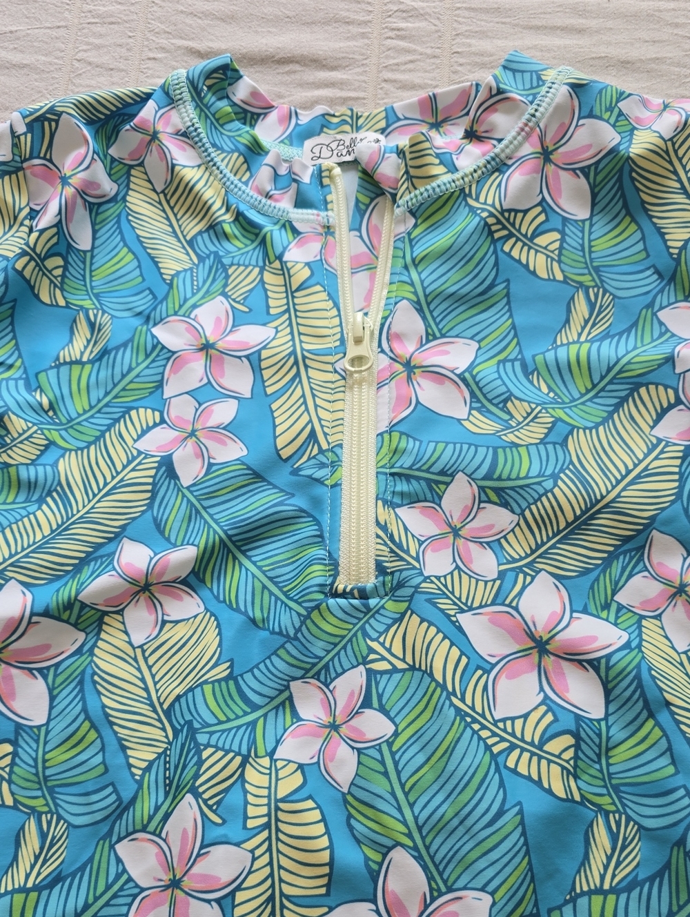 Danna Belle Girl Floral Print Rash Guard Swimsuits (Set of 2) Girls Size 12 - Picture 9 of 17